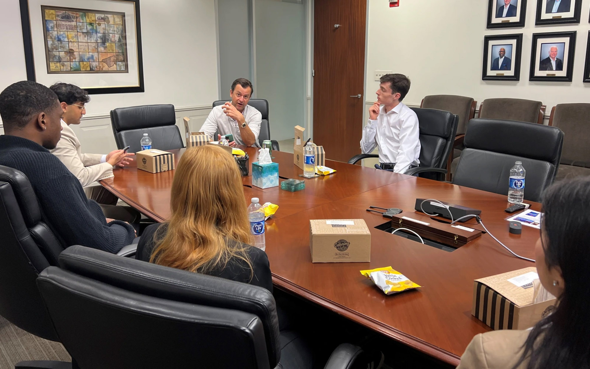 ICBA interns 2024 meeting with Rob