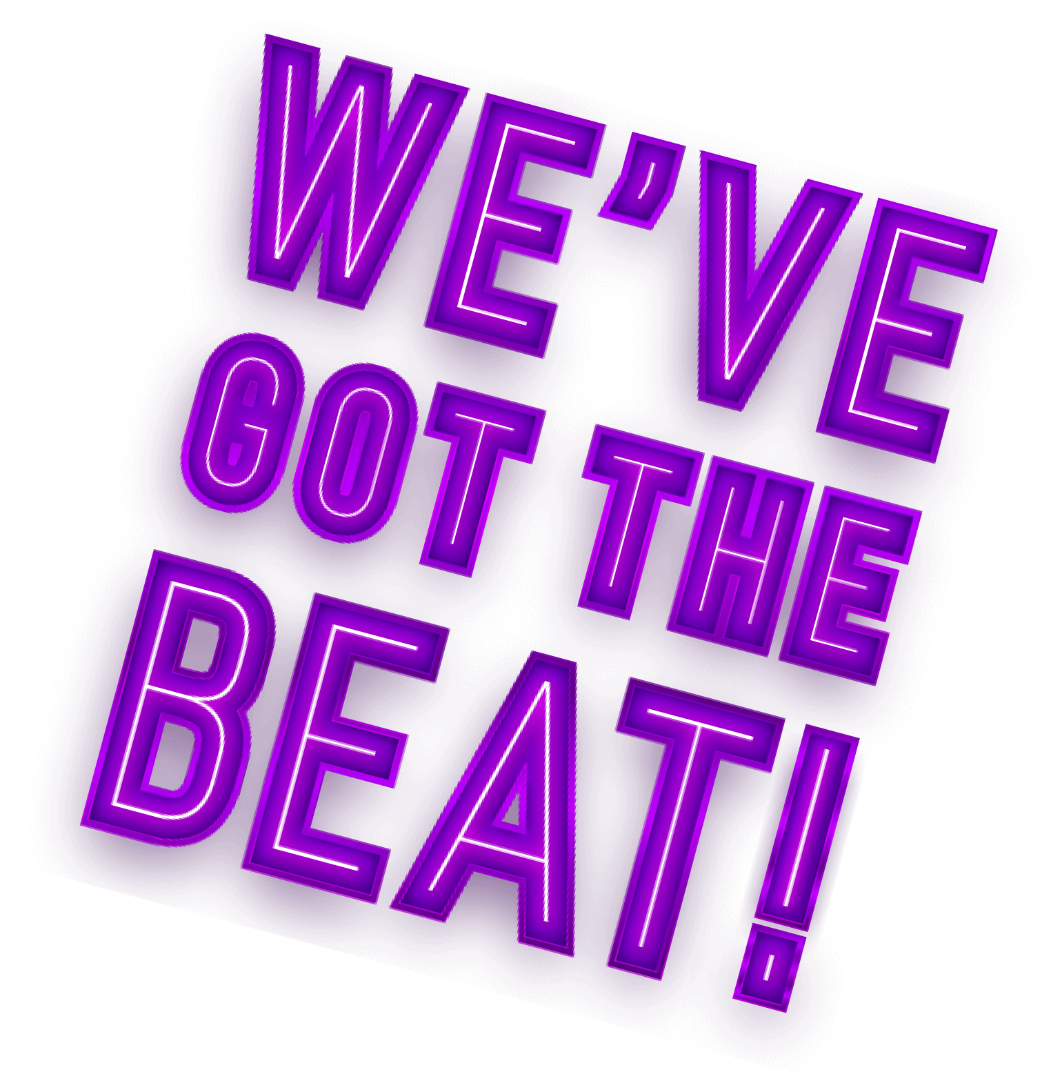 weve got the beat text logo