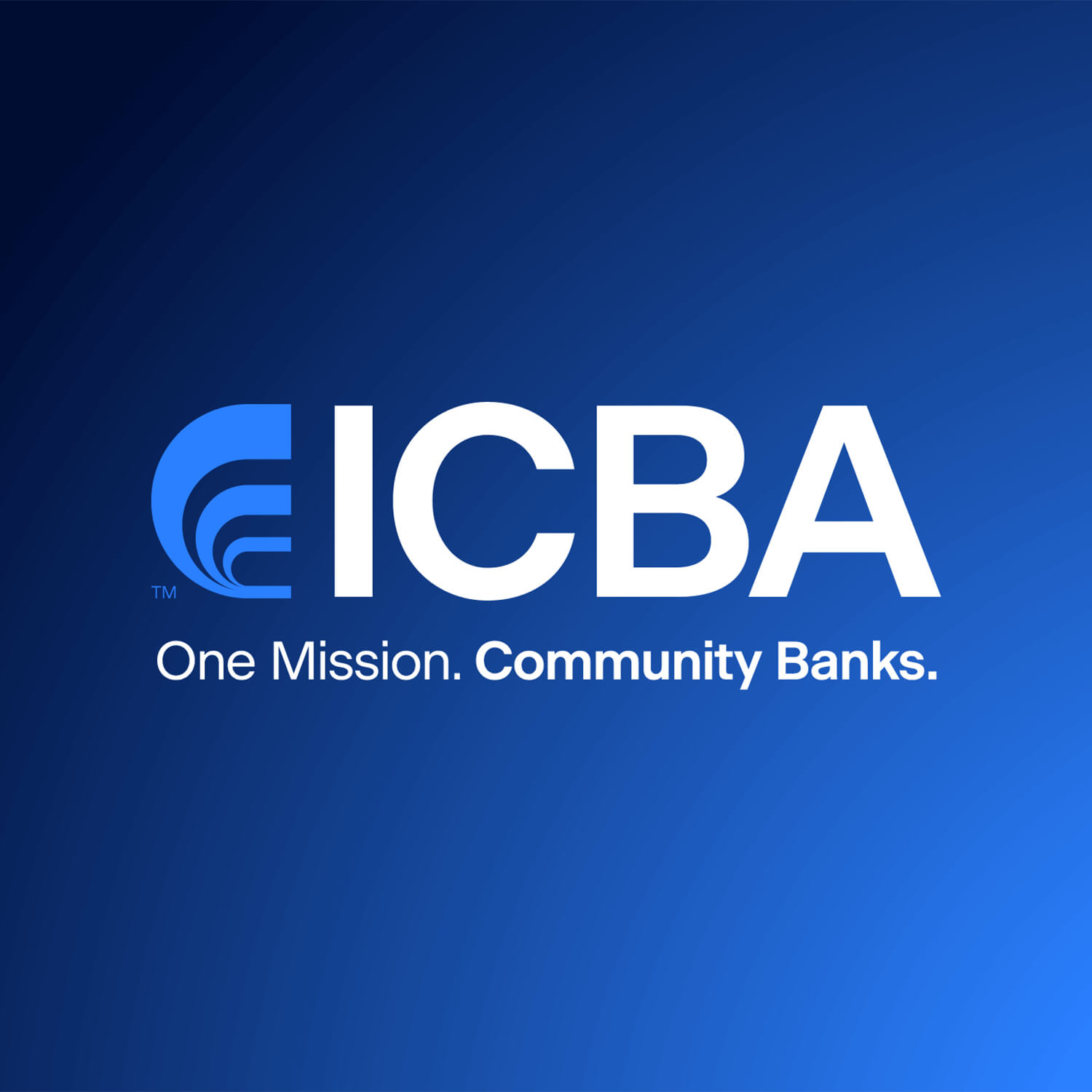 ICBA Dark Blue Background Logo